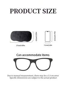 Gucci 奢华眼镜盒、简约眼镜盒、时尚眼镜盒，适合日常使用和旅行，生日礼物、节日礼物 - 黑色 - 查看 4