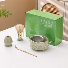 1 pieza/5 piezas Juego de té Matcha Sakura, incluye tazón de Matcha, batidor de Matcha, taza de Matcha, revolvedor, cuchara de té, juego de tazón de té, herramientas de preparación de Matcha, herramientas para hacer dulces y bebidas, caja de regalo japonesa, Juego de revolver Matcha Matsukane, regalo para amantes del Matcha - Multicolor - Ver 14