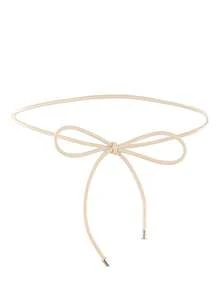 1pc Solid Color PU Waist Rope, Suitable For Pairing With Dresses - Waist Rope - View 6