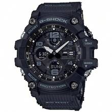 Casio 卡西欧 G-Shock Mudmaster GG-1000-1A1 男士手表，防泥、防震、200米防水、太阳能驱动，户外模拟/数字双显腕表 - 均碼 - 查看 1