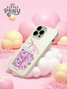 MY LITTLE PONY 1个全新创意小马宝莉图案独特皮革质感手机壳，兼容苹果17 Pro Max/Air、16、11/12/13/14 Plus/XR/7/8 Plus/15 Pro Max、S25/S24/S23/A14/A15/A33/A71/A54 - 白色 - 查看 5