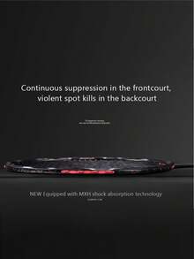 ALPSPORT V5 PRO Full Carbon Badminton Racket - Ultralight 5U Wave-Shaped Aerodynamic Frame, Offensive And Defensive Balanced, Pre-Strung With Grip Tape, 22-30lb Tension (Default 24lb) - Professional Competition & Training Racket - Multicolor - View 3