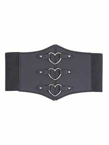 1 pièce Veste robe en PU pour femmes avec triple boucle, taille élastique, pour le quotidien et les vacances. Ceinture de corset serré pour femmes, gaine de taille pour amincir et contrôler les graisses abdominales - Multicolore - Voir 2