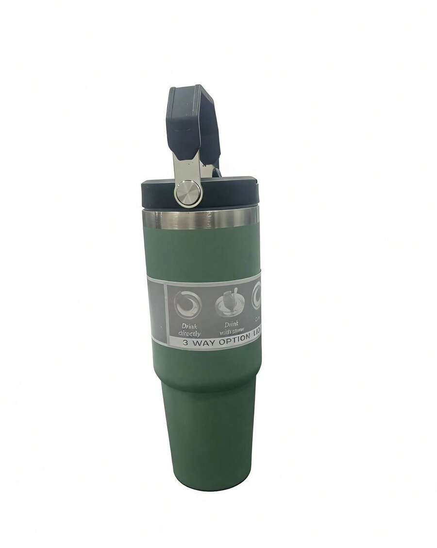 Termo Portátil Acero Inoxidable 30oz Con Fría/caliente,Perfecto para bebidas calientes y frías, ideal para viajes y uso al aire libre - Gran regalo para el Día de San Valentín y para volver a la escuela - verde menta - Ver 1