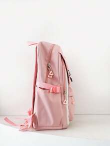 New Stylish High-Quality Large Capacity Multi-Functional Elegant Travel Backpack Set, Suitable For Various Occasions, Autumn/Winter - Pink - View 2