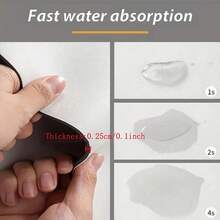 1件装防滑吸水速干硅藻土门垫，灰色底色，家居用品，可水洗，适用于厨房、卧室、玄关、浴室、室内/室外 - 深灰色 - 查看 8