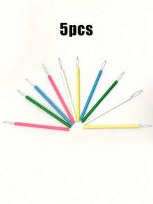 10/5/2/1pcs Set Plastic Threader, Bright Color Cylindrical Needle Threader - Easy Sewing Tool Kit - Durable DIY Accessories For Beading And Fine Threads - Suitable For Elderly Threading, Plastic Wire Stripper, Modern Household Plastic Needle Threader, Beading Tools, Cylindrical Threader Set, Beading Needle Assist Tools, Random Color, Mother's Day, Mother's Day Gift, Wedding Season, Graduation Season, Gift For Family And Friends - Multicolor - View 16