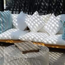 4 Pack Weather Outdoor Pillow Inserts, 18x18 Inch Waterproof Square Pillow Forms, Quick-Dry Cushion Filler For Patio Furniture, Garden, Deck & Porch Decor - 4pcs-18*18" - 查看 7