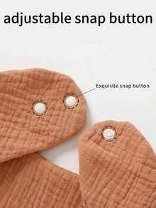 6pcs Solid Color Muslin Baby Bibs, Soft & Absorbent Infant Drool Bandana Bibs, Reusable & Washable, Anti-Spit Up, All Season Essential, Perfect New Year Gift For Babies! - Plain Color Gauze Triangular Scarf - View 6