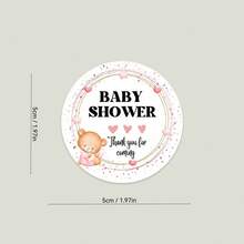 24/72/120pcs Personalized Teddy Bear Baptism Stickers, Sticker Labels, Party Favors Stickers, Gender Reveal Party Stickers, Teddy Bear Stickers, Customized Collection Stickers, Names, Teddy Bear Labels - Multicolor - View 4