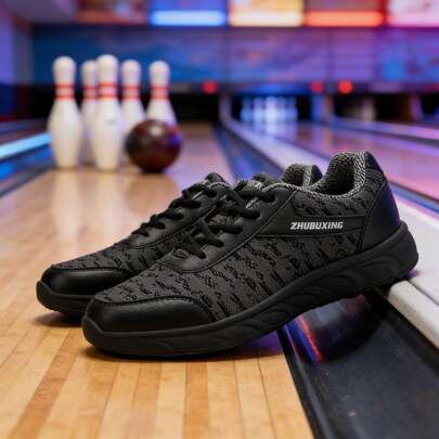 Zapatos de bolos profesionales de moda, zapatos deportivos casuales, cómodos y ligeros adecuados para uso diario, negocios, disponibles en 2 colores