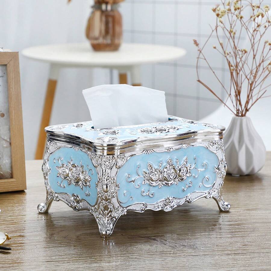 Tissue Storage - Silver Blue - View 1