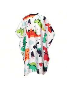 Adjustable Kids Haircut Cape, Cartoon Shawl, Suitable For Children Haircut, Colorful Haircutting Cloak - Multicolor - View 14