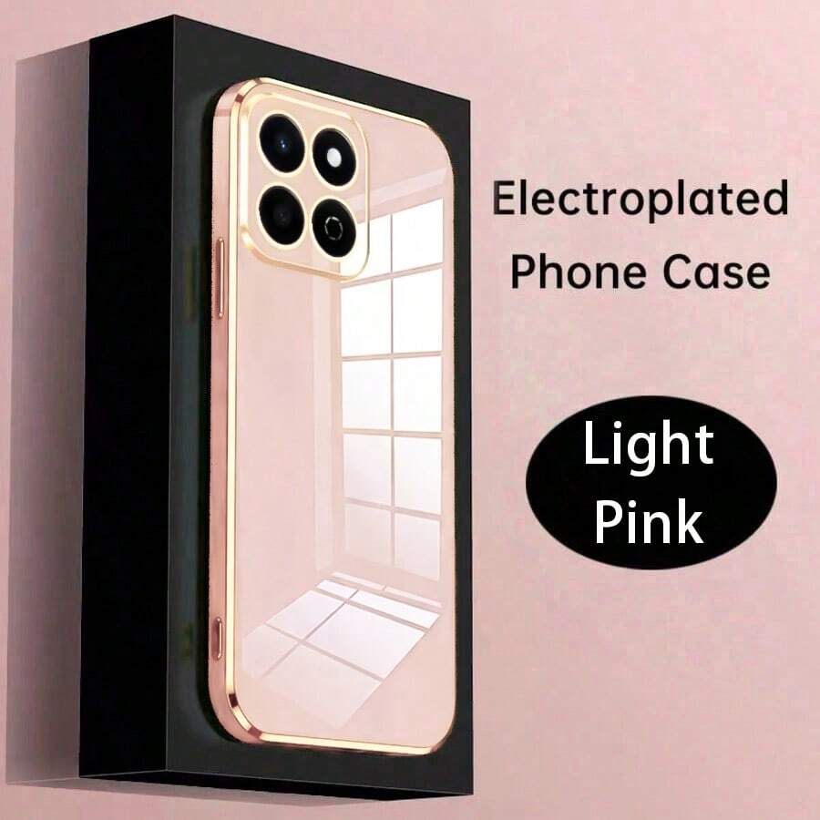 粉色 TPU 镜面效果时尚电镀反光重型防震软 TPU 保护手机壳，兼容三星 Galaxy S26-S20、A02S-A07、A11-A17/A20-A70、Note 7/8/9/10/11/12/13/14/15、A5/A3/A2/A1/9/10/12/13C/14C/15C、荣耀 MAGIC 5/6/7 LITE、Reno 系列，春季礼物