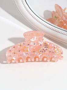 1pc Women's Fashion Elegant Versatile Cute Star & Moon Crystal Hair Clip, Suitable For Daily Wear, Ramadan, Festivals, Parties - Multicolor - View 5