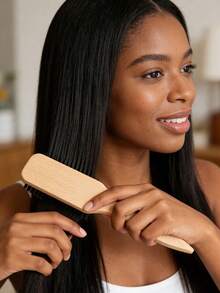 1/2 piezas Cepillo de madera con punta, Peine para el peinado del cabello de mujer/hombre apto para cabello rizado y liso - cepillo para el pelo - Ver 2