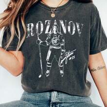Comfort Ilyza Rozanov Shirt, Heated Rivalry Merch, Hockey Tee, Gift For Movie Lover - Black - View 1