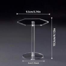 Acrylic Round Transparent Jewelry Display Stand, Perfume Stone Model Showcase, Jewelry & Cosmetics Storage Rack - Multicolor - View 15