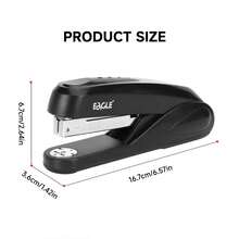 Eagle Desktop Stapler With 1000 Staples, 20 Sheets Capacity, Office Stapler Compatible With 24/6 & 26/6 Staples, Front & Reverse Stapling, Perfect For Office, Home Use - Sets - View 2