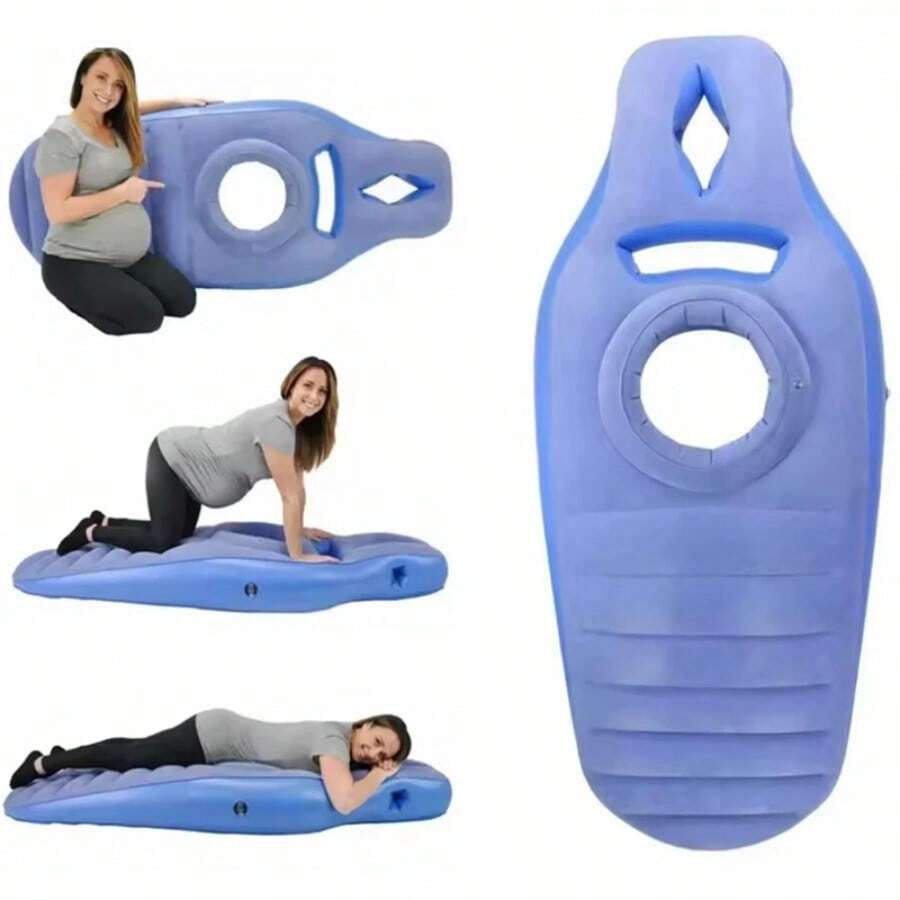 Inflatable Pillow Pregnancy Waterproof Maternity Bed Durable Foldable Mattress - Light Grey - View 1