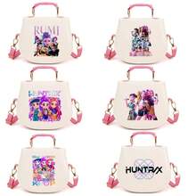 Kpop Demon Hunter Cartoon Anime Witch Girl Group Small PU Crossbody Bag, Fashion Print - Multicolor - View 1