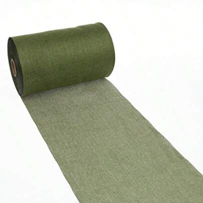 Deko AS GmbH Table Runner Polyester Olive 20 Cm X 5 M