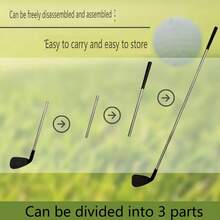 1pc Our Innovative Detachable Golf Club, Let You Swing Anytime Anywhere. Featuring A Two Pieces Quick Release Design, The Club Can Be Disassembled Into Compact Parts, Easily Fit Into Backpacks, Suitcases Or Trunks Without Affecting Performance, Enjoy The Freedom Of Swinging Freely. - Multicolor - View 10