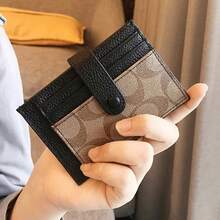 Monograma ultrafino estilo Ins tarjetero moda sobre corto para mujeres apliques tarjeta y cartera de identificación monedero para tarjetas de crédito UFD5 - C - Ver 6