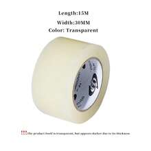 1 Roll Of PVC Residue-Free Tape, Waterproof Surface, Soft Material, Tear-Resistant. Suitable For Sealing The Edges Of Tinplate Boxes, Tin Cans, Pastry Boxes, Cookie Boxes, As Well As Food Sealing, Etc. - C-Transparent - View 7