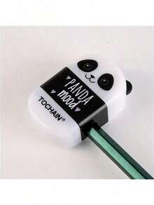 1个便携式小巧可爱熊猫造型橡皮擦，二合一削笔器橡皮擦多功能文具 - 熊貓削鉛筆機 - 查看 6