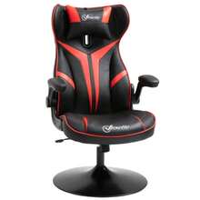 Ergonomic Gaming Chair With Rocking Function, Made Of Steel, Black And Red, 67 X 75 X 106-112 Cm - Multicolor - View 9