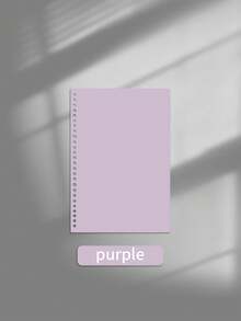 1pc Morano Color Waterproof Removable Cover For Binder, High-Quality Creative Detachable Frosted Cover Binding Planner (Without Rings),Back To School,School Supplies - Multicolor - View 15