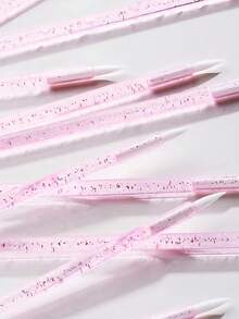 100/50pcs Disposable Eyeliner Brushes, With Fine Fiber Brush Heads, Can Be Used As Eyeliner Brushes, Nail Art Brushes, Makeup Wands, Professional Mini Makeup Tools, Eyebrow Brushes, Eyeshadow Brushes, Eyelash Brushes, And Spiral Brushes. - Multicolor - View 10