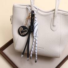 New Creative Mother's Day Keychain Mama Round Card Carving Love Tassel Creative Bag Pendant Wholesale - Multicolor - View 6