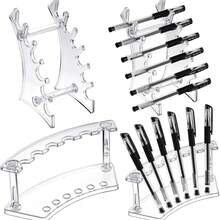 Pen Display Stand Pen Holder Clear Pen Stand Rack Organizer Nail Brush Holder Stand For Make Up Brush - Multicolor - View 8