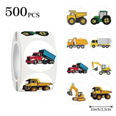 500pcs/Roll Cartoon Stickers, Encouragement Stickers, Self-Adhesive Stickers, Suitable For Teachers, Parents, Schools, Learning, Training, Handmade, Labels, Back To School Decor, Motivational Stickers, Gift Decoration, Stationery