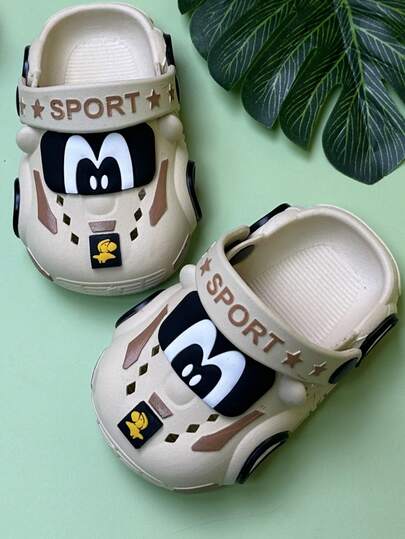 أحذية انزلاقية للأطفال بتصميم كرتوني جميل، قابلة للتنفس ومريحة، مع نعول ناعمة خفيفة الوزن. يمكن استخدامها كصنادل أو شبشب. مناسبة للأولاد وطلاب المدارس الابتدائية للاستخدام اليومي.