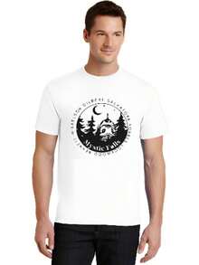 COOL SUMMER Damon Salvatore T Shirt Teen 2000s Harajuku Psychedelics Pastel University T-Shirt Psychedelics Y2k Hip Hop Women - trắng - Xem 1