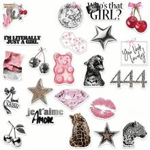 50pcs Y2K Aesthetic Stickers, Including Urban Girl Stickers, Y2K Style Black & White Stickers, Urban Stickers, Leopard Print Stickers, Art Stickers, Cartoon Stickers, Graffiti Stickers, Vinyl Stickers, Suitable For Water Bottles, Tumblers, Guitars, Luggage, Phones, Phone Cases, Laptops, Skateboards, Great Gift Item. - 各種各樣的 - 查看 4