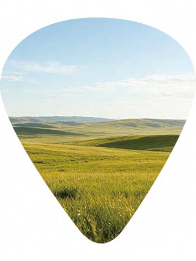 Púas de guitarra de la serie de paisajes naturales, con múltiples patrones disponibles, adecuadas para estudiantes, fiestas, práctica, universales para guitarra y ukelele, diseño mate antideslizante, variedad de patrones para elegir