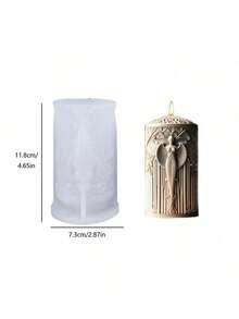 Armless Goddess Statue Candle Silicone Mold DIY Artistic Creative Human Figure Silicone Mold - White - View 5