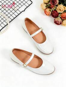 MODA Zapatos de mujer blancos con correa en el talón de estilo Mary Jane, de tacón bajo cómodo y puntera cuadrada, zapatos de tacón para graduación, tacones para baile de gala, ideales para verano, Navidad, otoño, Año Nuevo y San Valentín,Zapatos blancos puntiagudos tipo mocasín para mujer, zapatos planos casuales para oficina, zapatos multifuncionales para exteriores, zapatos Mary Jane de lujo, zapatos planos para primavera y verano - Blanco - Ver 15