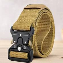 Tactical Waist Bag, Men's Military Elastic Nylon Belt, Suitable For Hiking And Combat, With Quick-Release Buckle - Multicolor - View 4