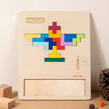 Block Wooden Puzzle Block Puzzle Puzzle Puzzle Puzzle Children's Intelligence Development Puzzle Early Education Toys Puzzle Solving Diagram Geometric Block Puzzle Puzzle Puzzle Development Boys And Girls' Toys Early Education Fun Games - Multicolor - View 16