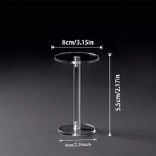 Acrylic Round Transparent Jewelry Display Stand, Perfume Stone Model Showcase, Jewelry & Cosmetics Storage Rack - Multicolor - View 18