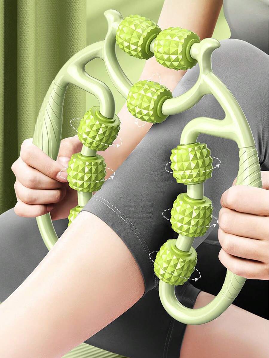 1pc Leg Massager, Calf & Thigh Muscle Relaxation Massage Tool, Roller Massage Ring - Multicolor - View 1