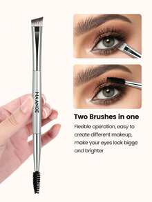 MAANGE 18pcs Makeup Brush Set Includes 13 Double-Ended Brushes + 5 Makeup Sponges, Gift Box, Blush Brush, Powder Brush, Eyeshadow Brush, Concealer Brush, Highlighter Brush, Eyebrow Brush, Lash Brush, Lip Brush, Nose Contour Brush, Travel Makeup Brush Set Gift For Women & Girls,Giveaways,Professional Makeup Brushes,Complete Makeup Set - Multicolor - View 9