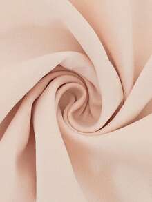 Women's Casual Elegant Daily Versatile High Waist Slimming Metal Button Front Slit Design Contrast Trim Straight Skirt, Pink, Spring/Summer - Pink - View 11