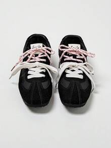 Women's Multifunctional Fashionable Casual Shoes With Flat Rubber Soles, Casual Shoes, Daily Matching With Casual Shoes - 黑色 - 查看 2
