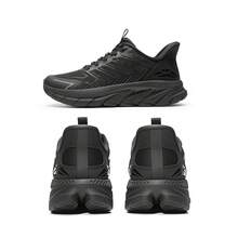 Women's Slip On Walking Shoes Running Comfortable Tennis Breathable Non Slip Athletic Gym Workout Cross Training Sneakers - 全黑 - 查看 7